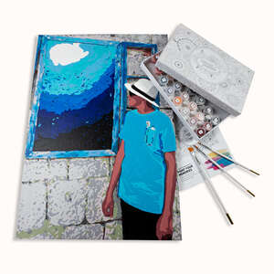 portrait peinture par numeros personnalise