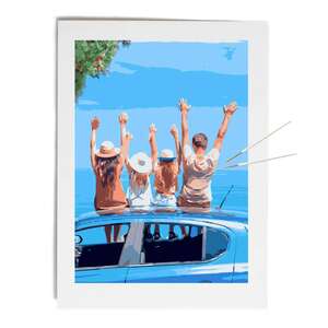 Peinture par numéros 35x50-Cadre DIY - 50 x 35 cm