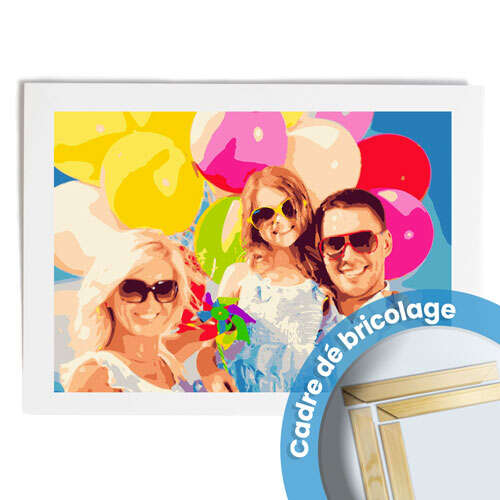 Schilderen op nummer 70x50-DIY Frame